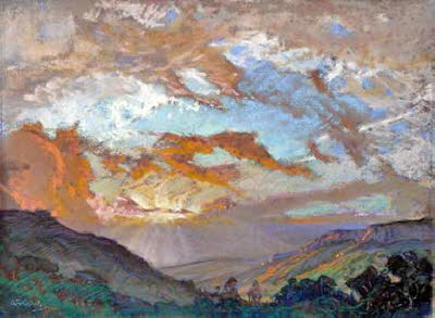 Pastel_mountain_sunset_36x26cm